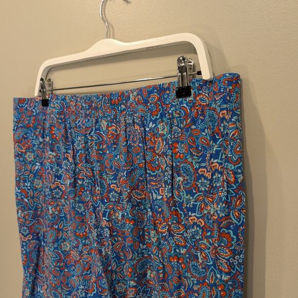 J.Jill Pants Casual Summer Tropical Floral Paisley Bold Vacation - Size XLT - Picture 4 of 9